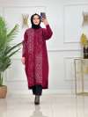 Halime tunik - Bordo